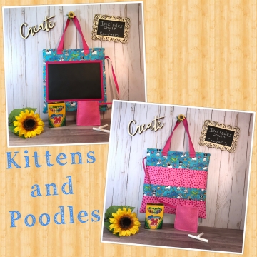 Original crayon chalkboard book bag