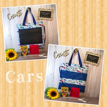 Original crayon chalkboard book bag