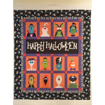 glow In the dark Halloween quilt