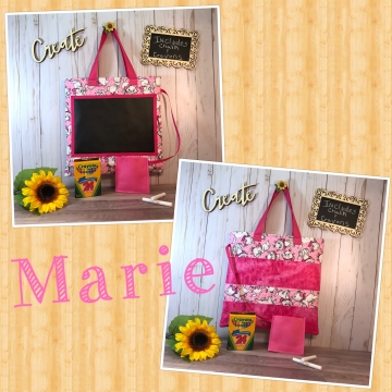 Original crayon chalkboard book bag