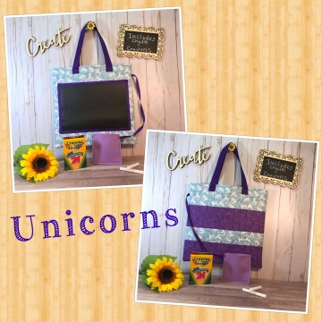 Original crayon chalkboard book bag
