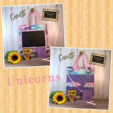 Original crayon chalkboard book bag